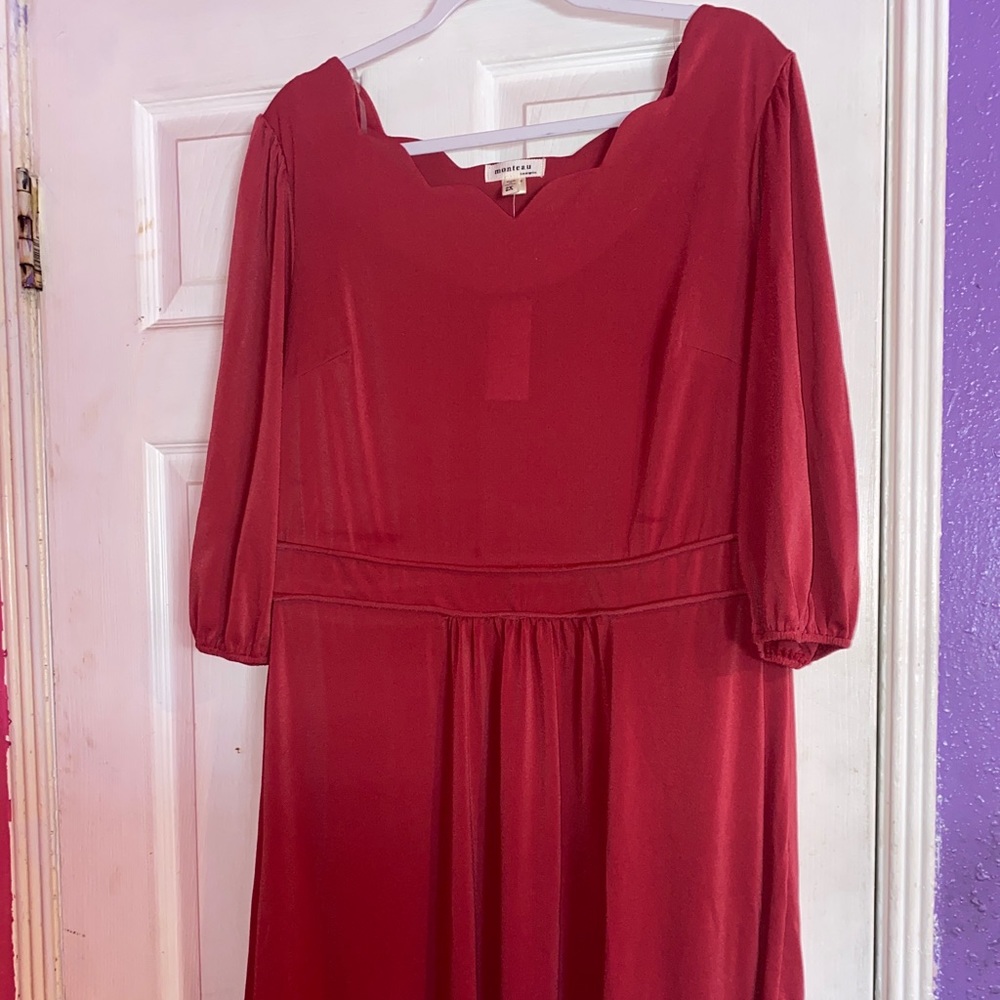 Women’s Dress Monteau Size 2X Pink